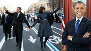 Barack Obama com a mulher, Michelle, durante sua posse presidencial. A foto oficial de Barack Obama em seu segundo mandato - Reprodução / Facebook; Pete Souza/ Casa Branca