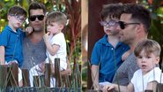 Ricky Martin com os filhos, Matteo e Valentino - Grosby Group
