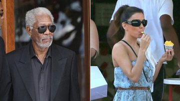 Morgan Freeman e Eva Longoria - Fábio Martins/Agnews