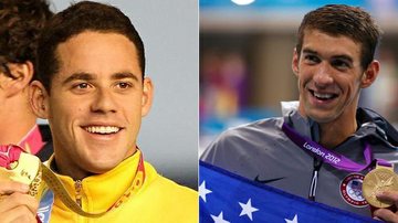 Thiago Pereira / Michael Phelps - Reprodução / Reuters