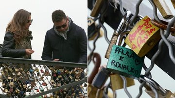 Ronaldo Nazário e Paula Morais selam o amor com cadeado em tradicional ponte de Paris - Grosby Group