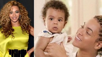 Beyoncé com a filha Blue Ivy - Fotomontagem
