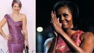 Na festa do Emmy em 2012, Kelly Osbourne usou o esmalte Azature, feito de diamantes negros e considerado o mais caro do mundo, US$ 250 mil. Michelle Obama usou um esmalte cinza-azulado na Conferência do Partido Democrata - Getty Images/ Reuters/ Foto-montagem