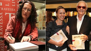 Ney Latorraca e Giulia Gam prestigiam lançamento de livro de Gerald Thomas - Anderson Borde - AgNews