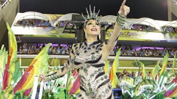 Christiane Torloni em desfile da Grande Rio em 2013 - AgNews