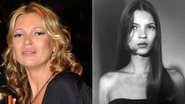 Kate Moss hoje e no início dos anos 1990 - Arquivo CARAS/ Reprodução