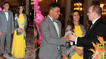 Ronaldo e Paula Morais participam da '1st Brazilian Night in Monaco' com o Príncipe Albert II - Divulgação/ Marie-Laure Briane