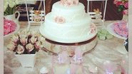 O bolo servido após o bastismo de Eva - Reprodução/Instagram
