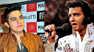 Será que Luan Santana se inspirou seu topetão em Elvis Presley - AgNews/Reprodução