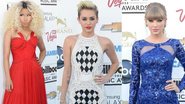 Nicki Mina,, Miley Cyrus e Taylor Swift: tendências no Blue Carpet - Getty Images