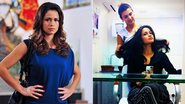 Nanda Costa escurece os cabelos - TV Globo e Instagram