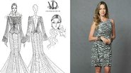 O estilista Victor Dzenk sugere para a atriz Luana Piovani um vestido sereia de tricô e seda. Veja o modelo! - Foto-montagem