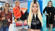 Fernanda Lima, Ana Hickmann Nick Minaj e Demi Lovato são algumas das famosas que adoram usar jaquetas de couro - Divulgação/AgNews/Getty Images