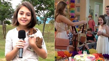 Klara Castanho com o cachorrinho da novela 'Amor à Vida' - Reprodução / TV Globo