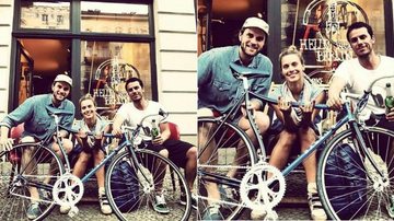 Em viagem ao lado do marido, Tiago Worcman, Carolina Dieckmann e amado fazem nova amizade na cidade alemã de Berlim - Reprodução/Instagram