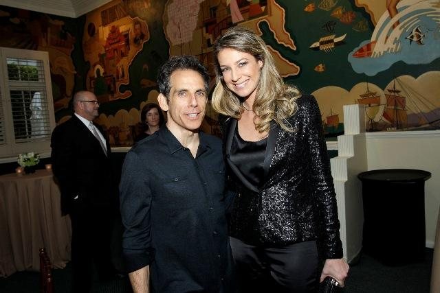 Luana Piovani aproveitou a festa para tietar o astro de Hollywood Ben Stiller - Divulgação