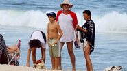 Bial e a família na praia do Leblon - J. Humberto/Ag News