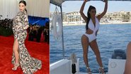 Kim Kardashian sente saudades das curvas - Getty Images;Reprodução/Instagram