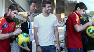 Sergio Ramos, Gerard Piqué e Iker Casillas - André Muzell / AgNews