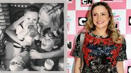 Claudia Leitte sorridente com os filhos - Reprodução/Instagram; Gisele França