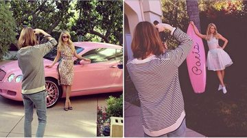 Fotos dos bastidores do ensaio de Paris Hilton clicado por Sofia Coppola - Instagram/Reprodução