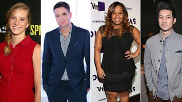 Heather Morris (Brittany), Mark Salling (Puck), Amber Riley (Mercedes) e Harry Shum Jr. (Mike) deixam o elenco regular de Glee - Getty Images