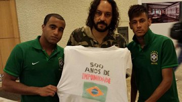 Gabriel, o Pensador com Lucas e Neymar - Divulgação