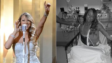 Maria Carey publica foto no hospital após deslocar o ombro - Facebook/Reprodução e Getty Images