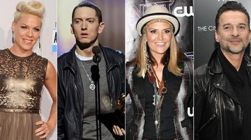 Pink, Eminem, Brooke Mueller e Dave Gahan - Getty Images