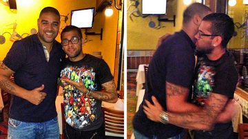 Adriano e Daniel Alves se encontram no Rio - Instagram/Reprodução