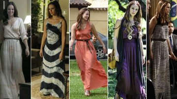 Paloma (Paolla Oliveira) investe em vestidos longos - TV Globo