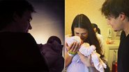 Natália Guimarães e Leandro mimam as filhas gêmeas - Reprodução/Instagram