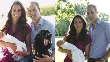 Primeiras fotos oficiais de príncipe George, filho do príncipe William e Kate Middleton - Reprodução / Twitter
