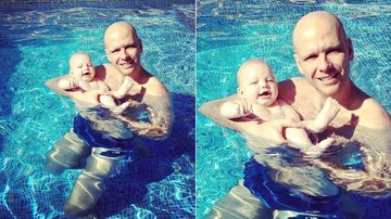 Xuxa brinca na piscina com a filha, Brenda - Instagram/Reprodução