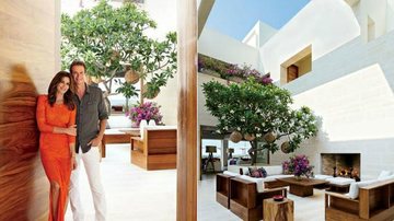 Cindy Crawford e o marido - Reprodução / Architectural Digest