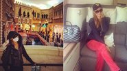 Paris Hilton usa máscara no rosto para fazer compras na China - Reprodução/Instagram