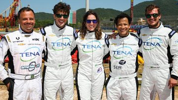 Pilotos famosos participam de corrida de kart - Divulgação