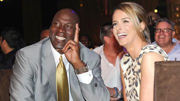 Michael Jordan e a mulher, Yvette - Getty Images
