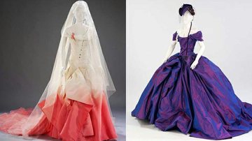 Vestidos de noiva de Gwen Stefani e Dita Von Teese serão expostos em Museu de Londres - Foto-montagem