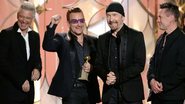 Globo de Ouro: U2 festeja vitória de Melhor Música Original - Paul Drinkwanter/NBCUniversal/Handout/Reuters