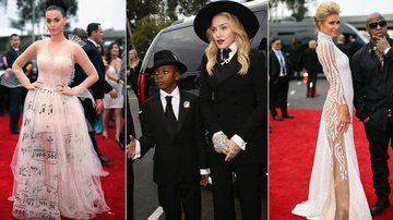 Katy Perry; Madonna com o filho David; Paris Hilton - Getty Images