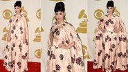 Aprenda a usar vestido com capa como Katy Perry - Foto-montagem