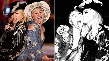 Miley Cyrus ganha beijo de Madonna após apresentação em programa de TV - Instagram/Reprodução