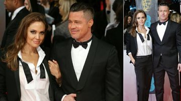 Angelina Jolie e Brad Pitt no BAFTA - Getty Images e Reuters