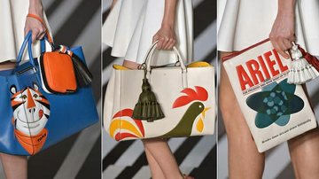 Embalagens estampam bolsas na London Fashion Week - Foto-montagem