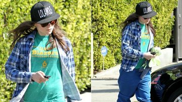 Vestida de homem, Ellen Page deixa academia em Hollywood - AKM-GSI/Splash