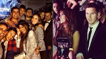 Neymar, Daniel Alves e Messi em show de Beyoncé - Instagram/Reprodução