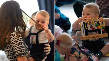Príncipe George puxa o cabelo de Kate Middleton e faz amigos na Nova Zelândia - Marty Melville/Reuters
