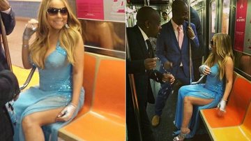 Mariah Carey anda de metrô em Nova York - Reprodução/ Instagram