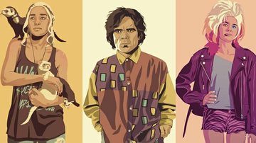 Personagens de Game of Thrones nos anos 80 - Mike Wrobel. / moshi-kun.tumblr.com